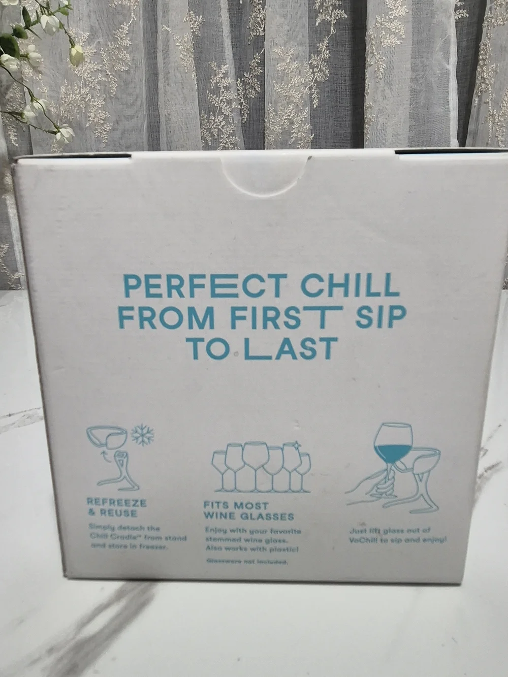 Quartz White Stemmed Wine Chiller